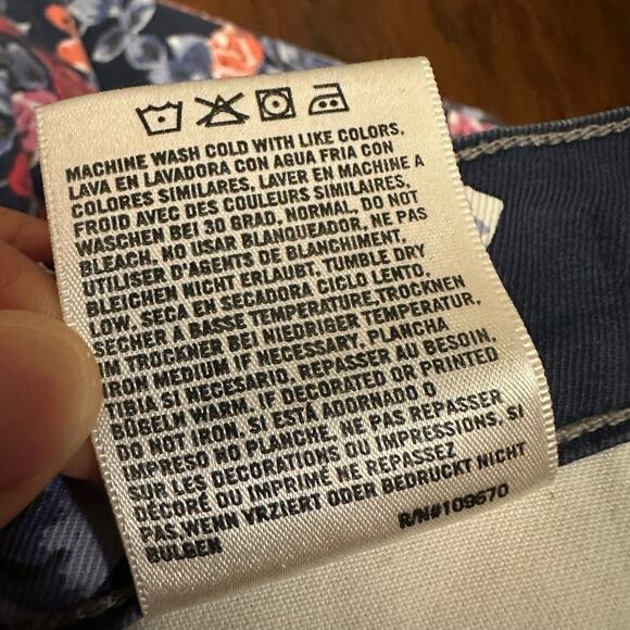 CITIZENS OF HUMANITY Mandy Jeans Floral High Rise Retro Slim Roll Up - Picture 13 of 16